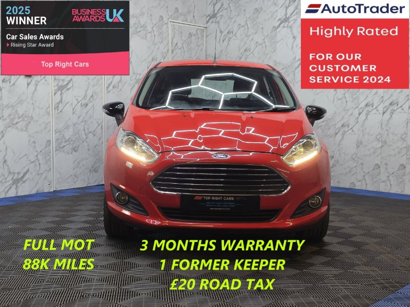 2015 Ford Fiesta 1.0T EcoBoost Zetec Hatchback 5dr Petrol Manual Euro 6 s/s 100 ps