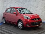 Red Nissan Micra 1.2 Acenta Hatchback 5dr Petrol CVT 80 ps