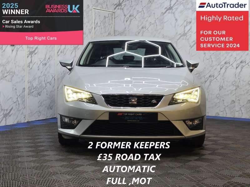 Silver 2017 SEAT Leon 1.4 EcoTSI FR Technology Pack Sport Coupe 3dr DSG Euro 6 s/s 150 ps Petrol in Sunderland