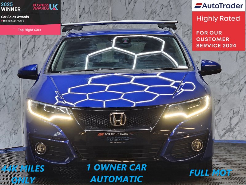 2016 Honda Civic Estate 1.8 i-VTEC SR Tourer 5dr Auto Euro 6 ULEZ 142 ps Petrol