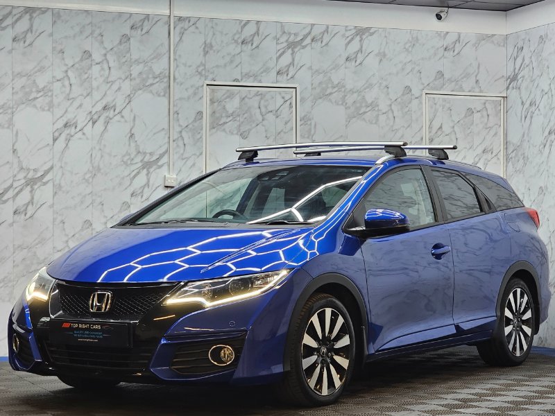 Blue Honda Civic 1.8 i-VTEC SR Tourer 5dr Auto Euro 6 ULEZ 142 ps Petrol