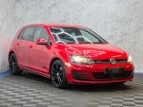 Red Volkswagen Golf 2.0 TDI BlueMotion Tech GTD Hatchback 5dr DSG Euro 6 s/s 184 ps Diesel