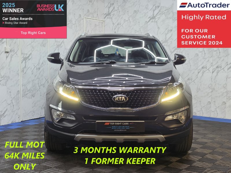 Kia Sportage 1.6 GDi EcoDynamics 2 SUV 5dr 2WD Euro 6 s/s 133 bhp Petrol Manual for sale in Top Right Cars