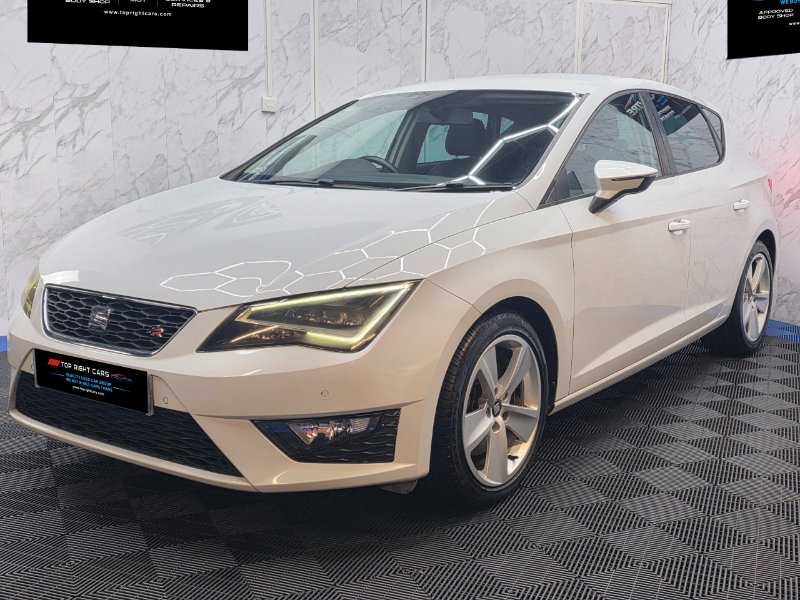 White 2013 SEAT Leon 1.8 TSI FR Hatchback 5dr DSG Technology Pack Euro 6 ULEZ s/s 180 ps Petrol in Sunderland