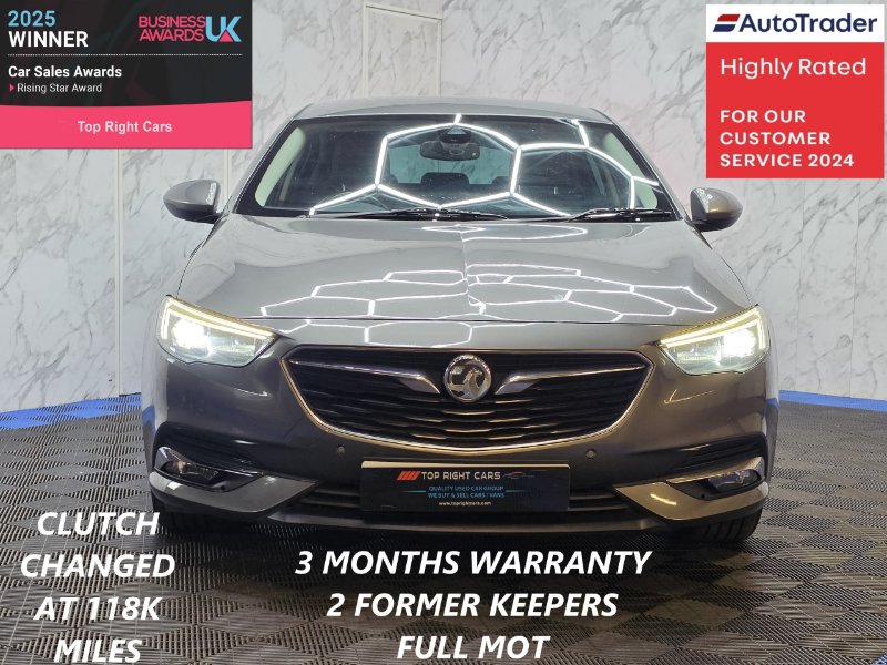 Grey 2017 Vauxhall Insignia 1.6 Turbo D ecoTEC Elite Nav Grand Sport 5dr Euro 6 s/s 110 ps Diesel Manual in Sunderland