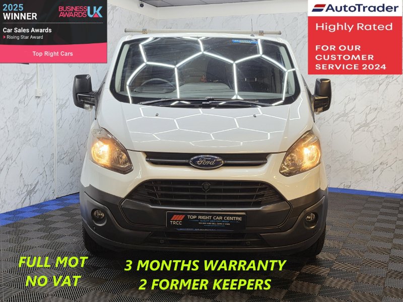 White 2014 Ford Transit Custom 2.2 TDCi 310 ECOnetic Panel Van 5dr Diesel Manual L1 H1 162 g/km 98 bhp in Top Right Car Centre