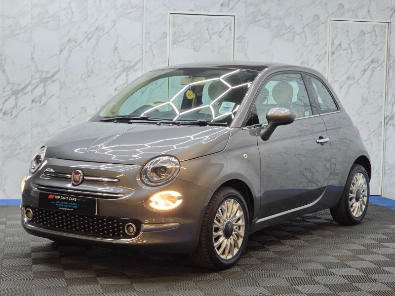 Grey 2018 Fiat 500 1.2 Lounge Hatchback 3dr Euro 6 s/s 69 bhp Petrol Manual in Sunderland