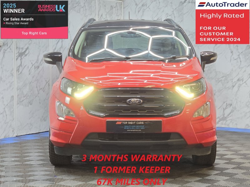 Red 2019 Ford Ecosport 1.0T EcoBoost GPF ST-Line SUV 5dr Euro 6 s/s 125 ps Petrol Manual in Sunderland