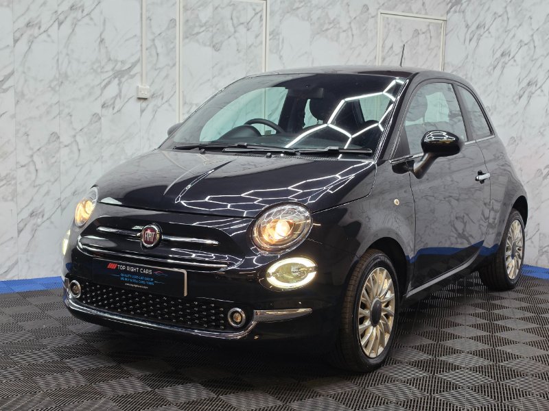 Black Fiat 500 1.0 Mild Hybrid MHEV Hatchback 3dr Euro 6 s/s 70 bhp Petrol Manual