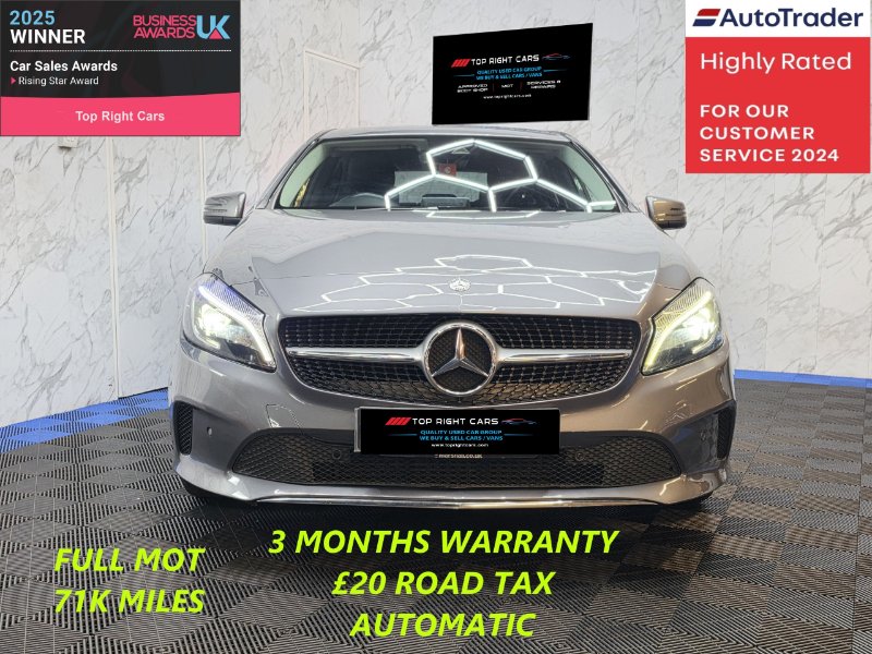Grey 2016 Mercedes-Benz A Class 2.1 A200d Sport Premium Hatchback 5dr 7G-DCT Euro 6 ULEZ s/s 136 ps Diesel in Sunderland