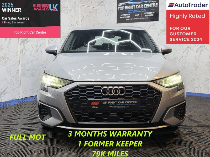 2021 Audi A3 Hatchback 1.0 TFSI 30 Technik Sportback 5dr Euro 6 ULEZ s/s 110 ps Petrol Manual